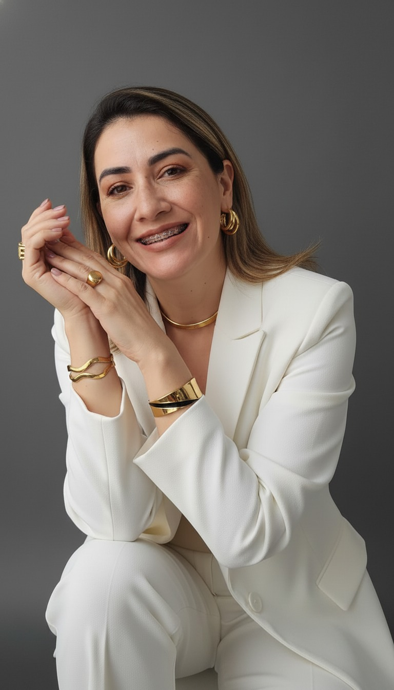 Carol Reis sorrindo, consultora e planejadora financeira